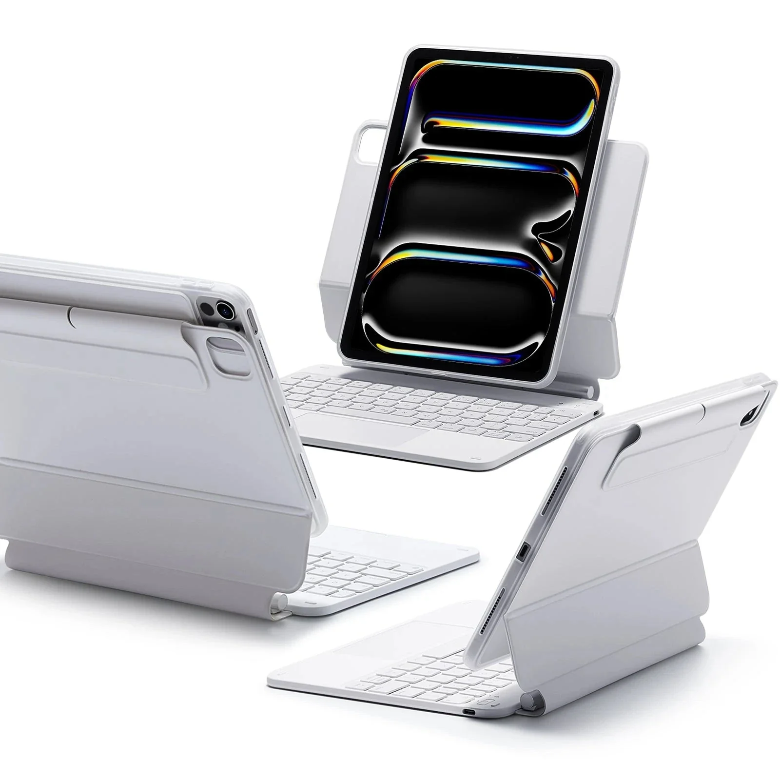 iPad Pro 11” (2024) Rebound Magnetic Keyboard Case 360 - US Layout-White
