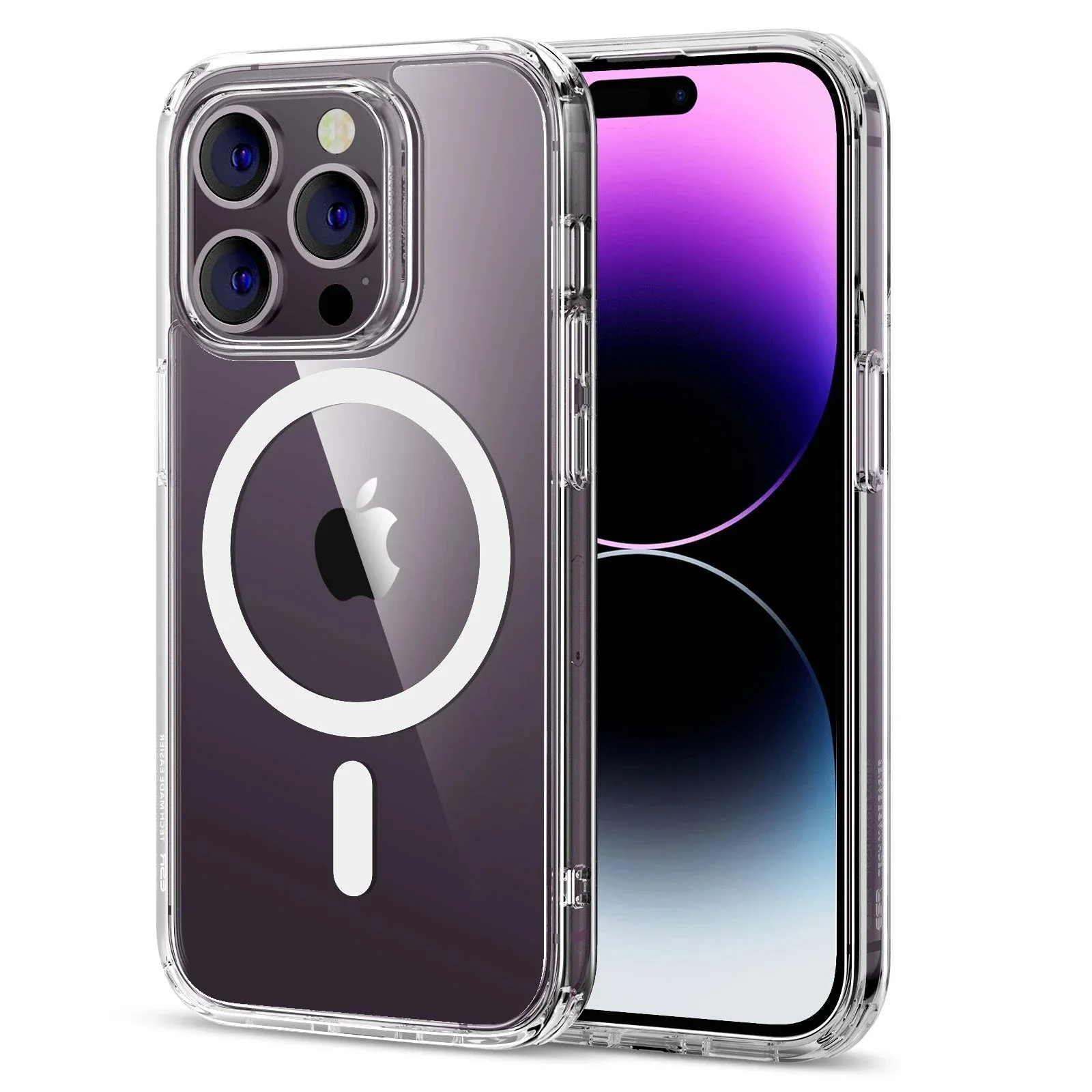 iPhone 14 Pro Classic Hybrid Case (HaloLock) - Clear