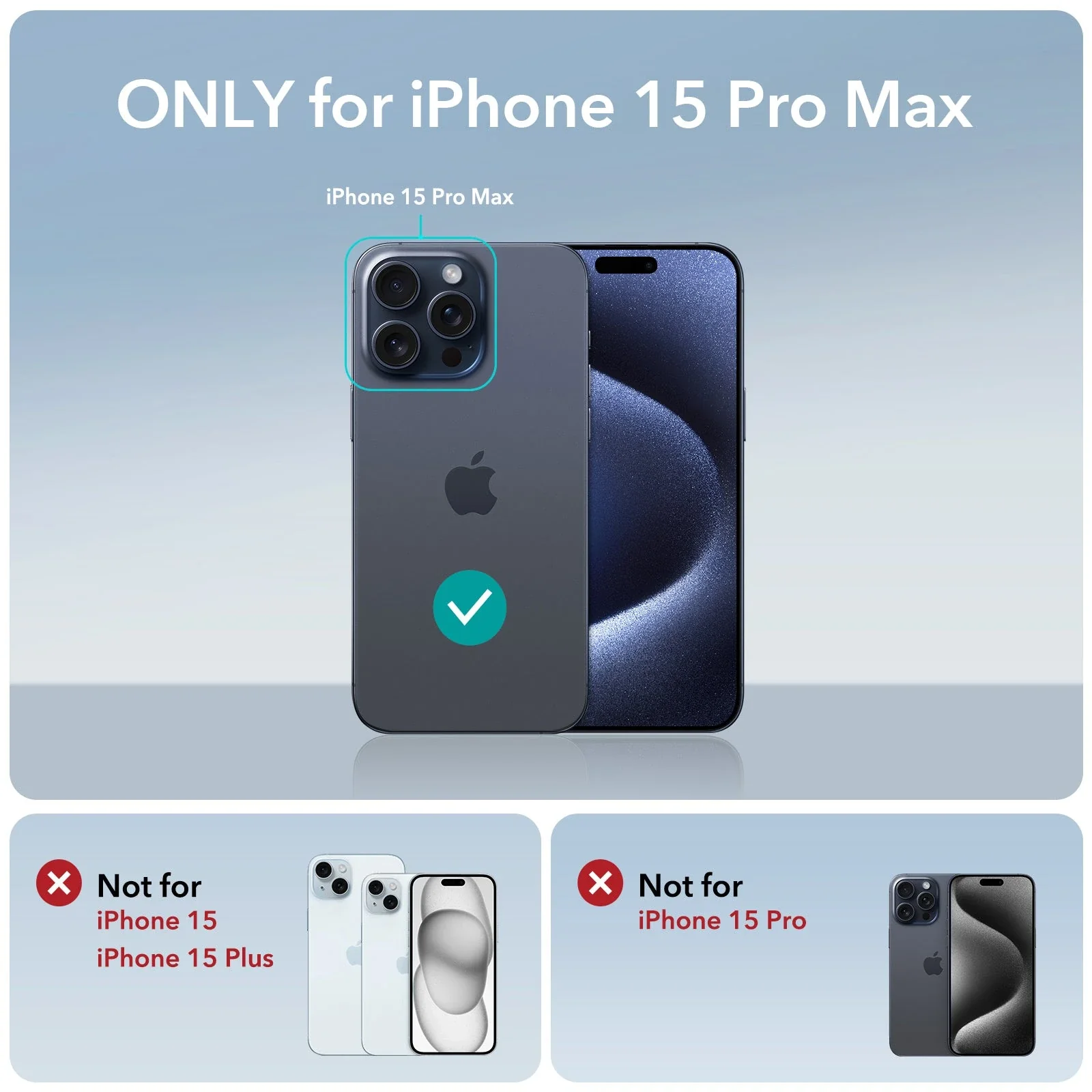 iPhone 15 Pro Max Cloud Soft Case (HaloLock) - Grey - Image 2