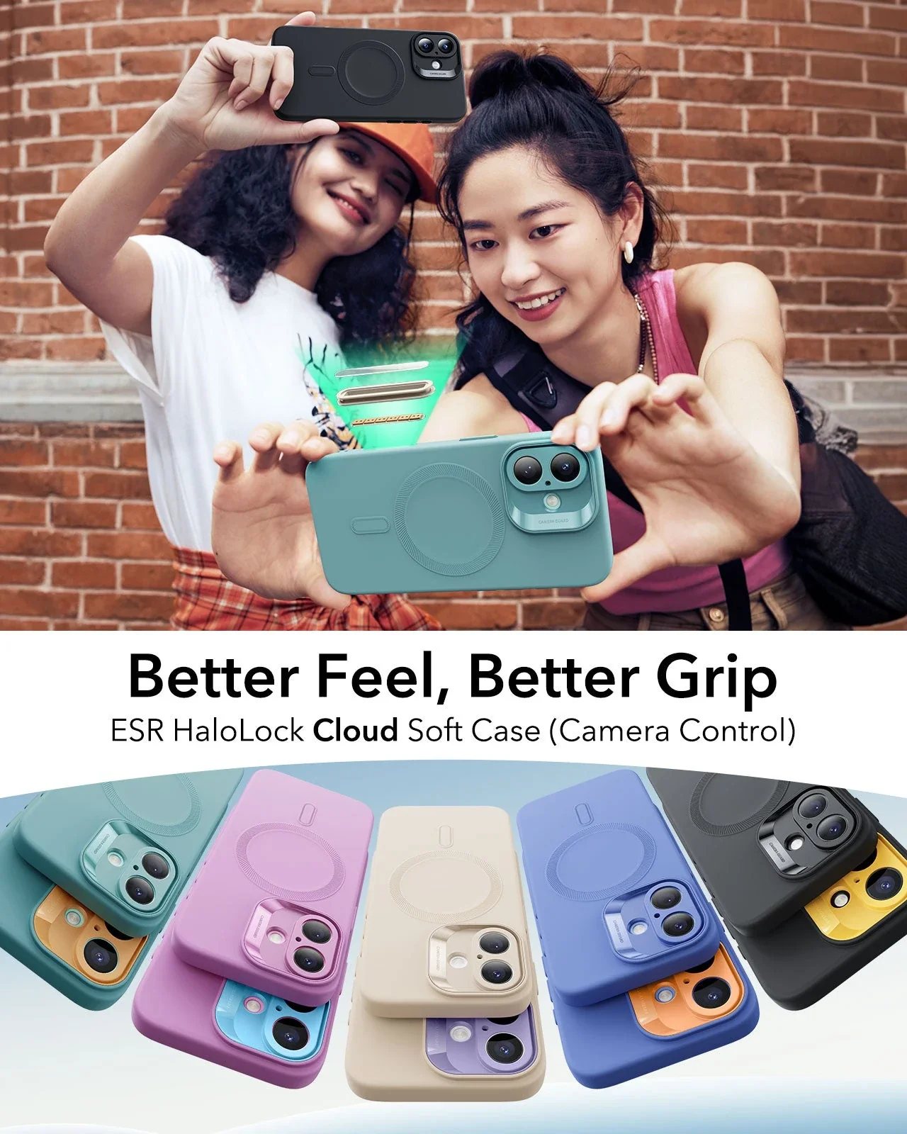 iPhone 16 Cloud Soft Magnetic Case (Camera Control) - Teal - Image 2