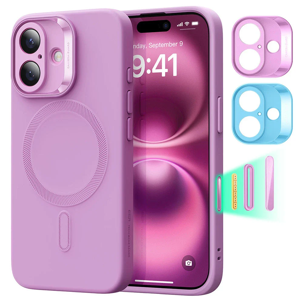 iPhone 16 Cloud Soft Magnetic Case (Camera Control) - Pink