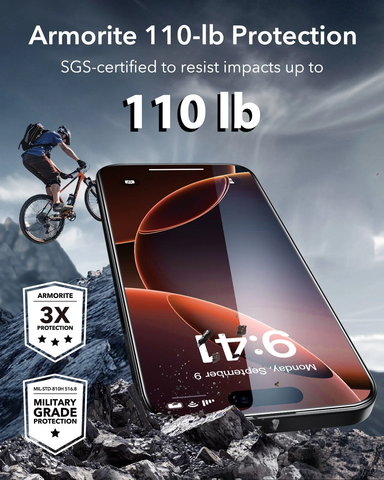 iPhone 16 Pro Armorite Screen Protector - 3 Pack - Image 5