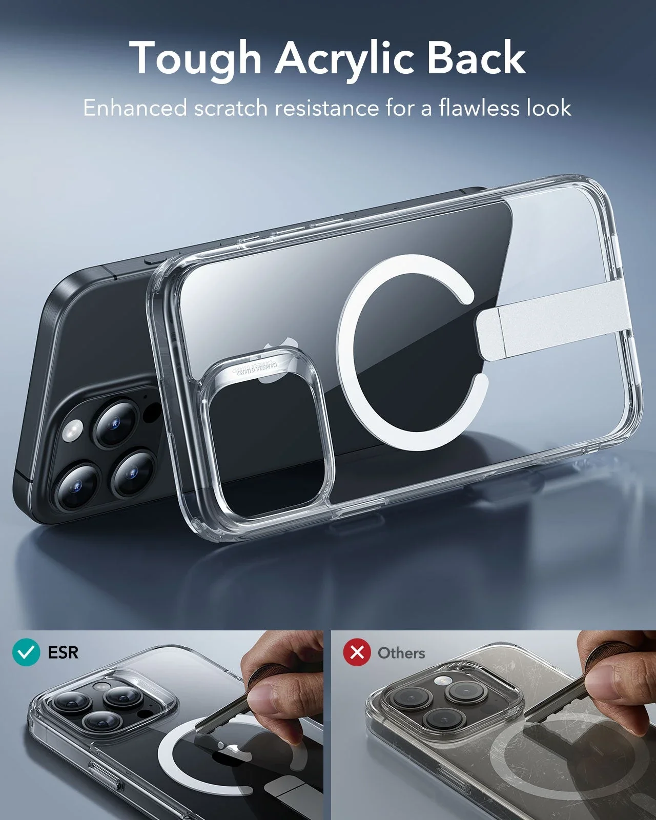 iPhone 16 Pro Boost Flickstand Case (HaloLock) - Frosted Black - Image 7