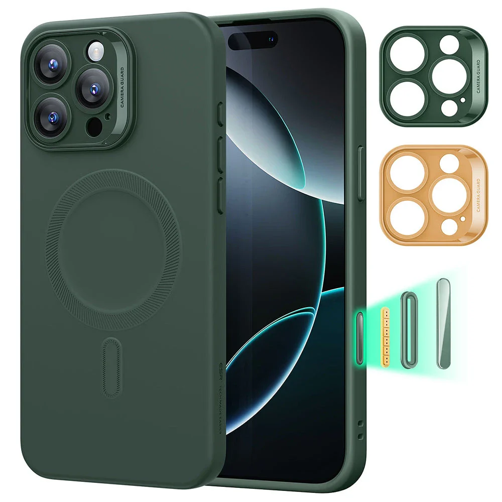 iPhone 16 Pro Cloud Soft Magnetic Case (Camera Control) - Green
