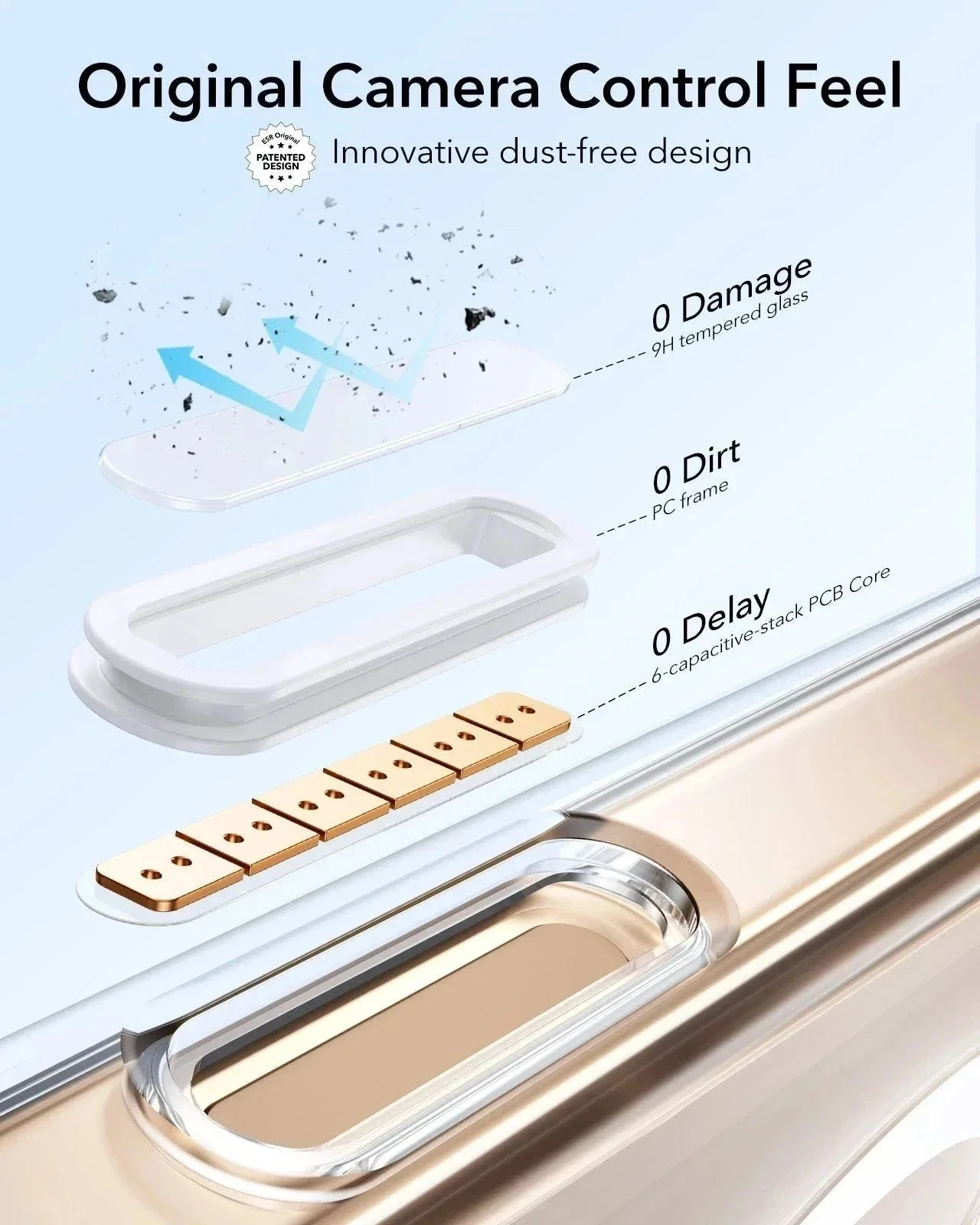iPhone 16 Pro Classic Hybrid Magnetic Case (Camera Control, Stash Stand) - Clear - Image 3