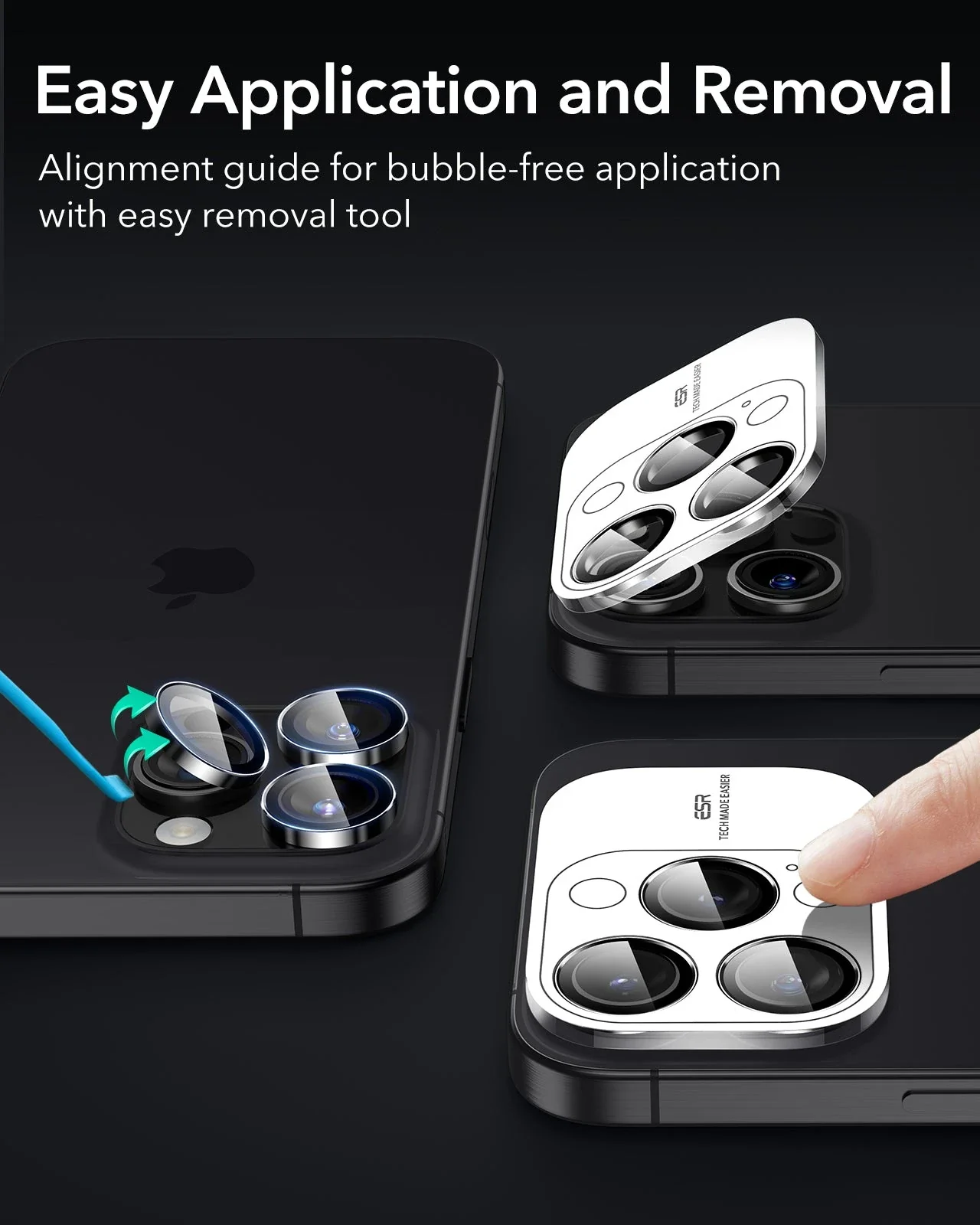 iPhone 16 Pro Max/Pro Armorite Camera Lens Protectors - Chromatic - Image 6