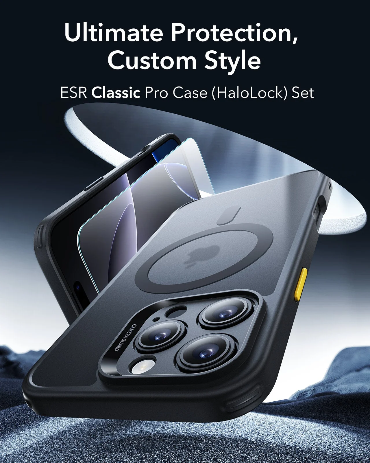 iPhone 16 Pro Max Classic Pro Case (HaloLock) Set - Clear - Image 2