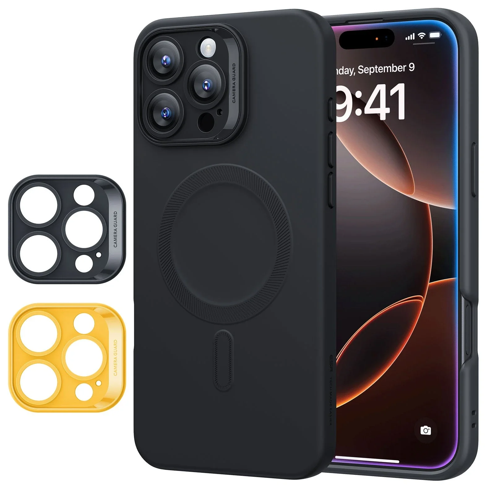 iPhone 16 Pro Max Cloud Soft Case (HaloLock) - Black