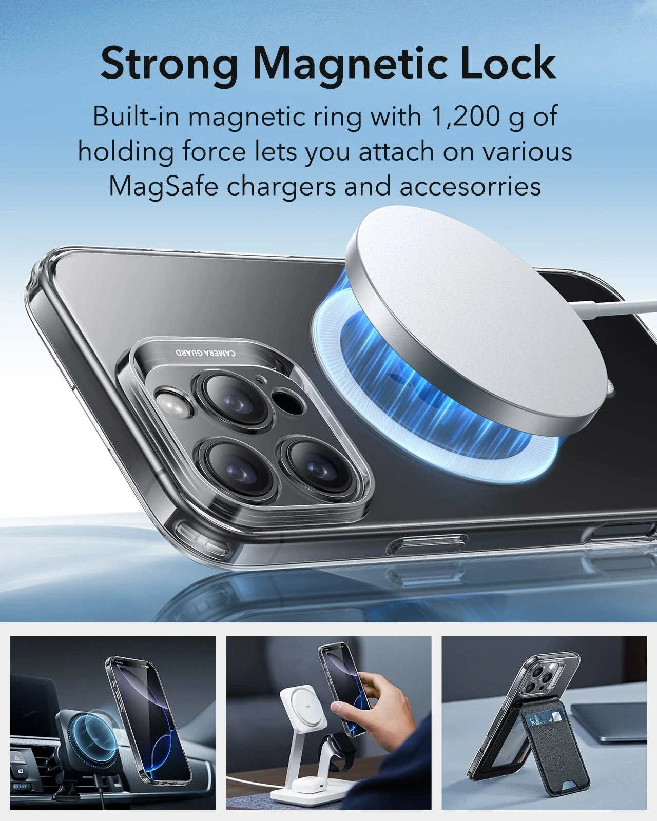 iPhone 16 Pro Max Zero Clear Case (HaloLock) - Clear - Image 5