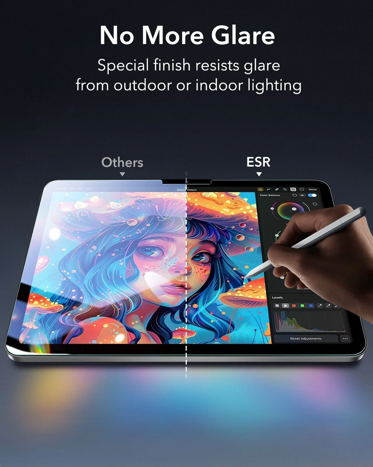 iPad 11" (A16) 2025 Bundle Shift Magnetic Case & Armorite® Paper-Feel Protection - Titanium - Image 14