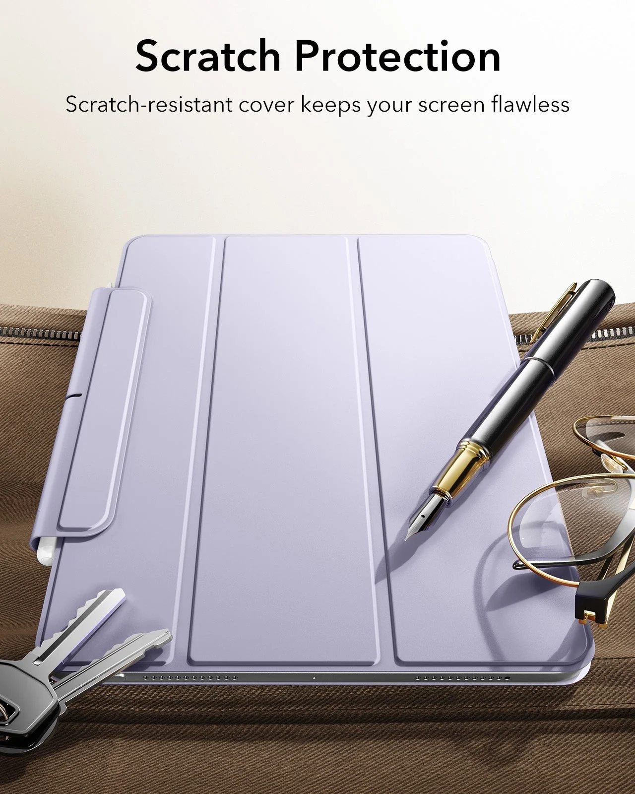 iPad Air 11" (M4) 2026 Rebound Magnetic Case - Light Purple - Image 9