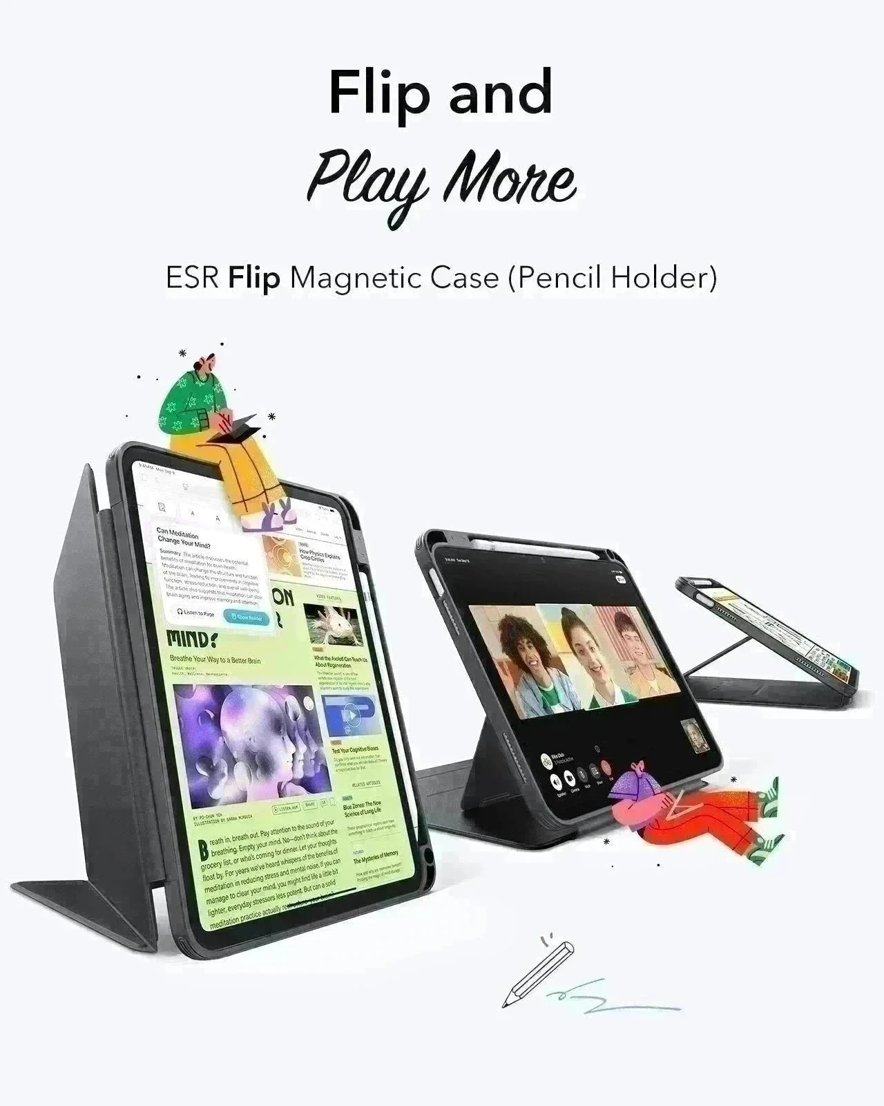 iPad 11" (A16, 2025) Flip Transformation Bundle - Red - Image 4