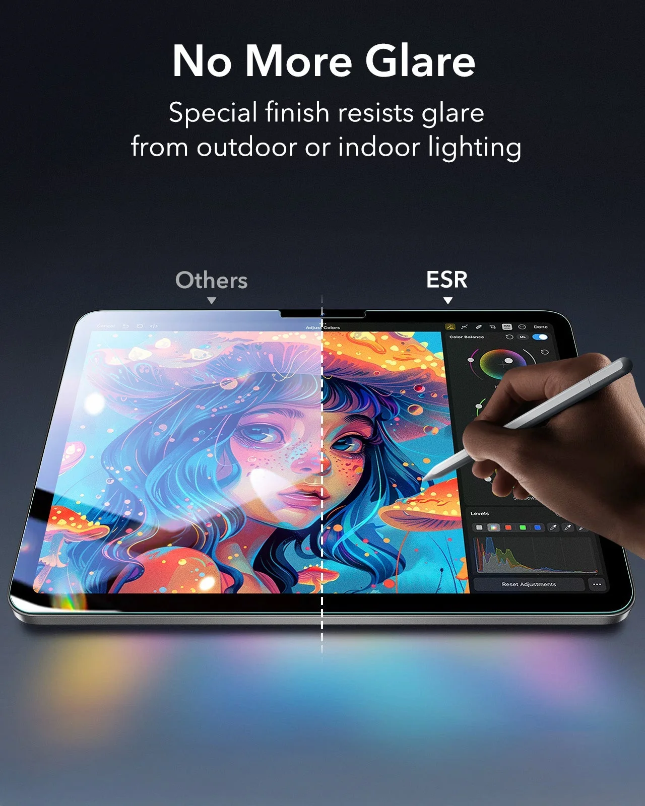 iPad Air 13" (M4) 2026 Bundle Flip Magnetic Case with Pencil Holder & Armorite® Paper-Feel Protection - Black - Image 15