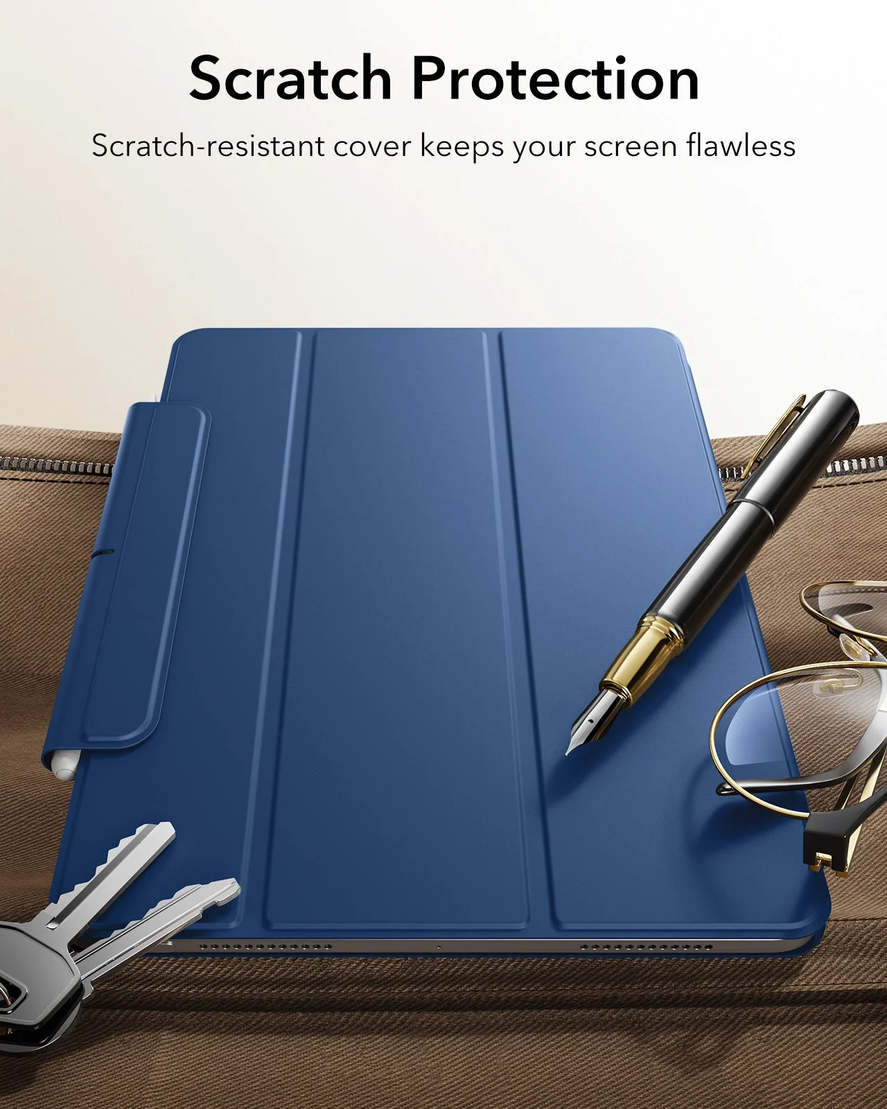 iPad Air 13" (M4) 2026 Rebound Magnetic Case - Navy Blue - Image 9