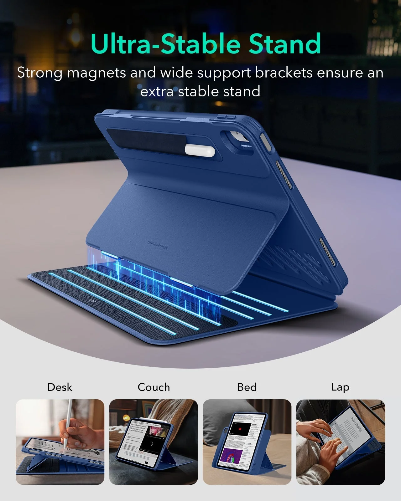 iPad Air 13" (M4) 2026 Shift Magnetic Case - Navy Blue - Image 4