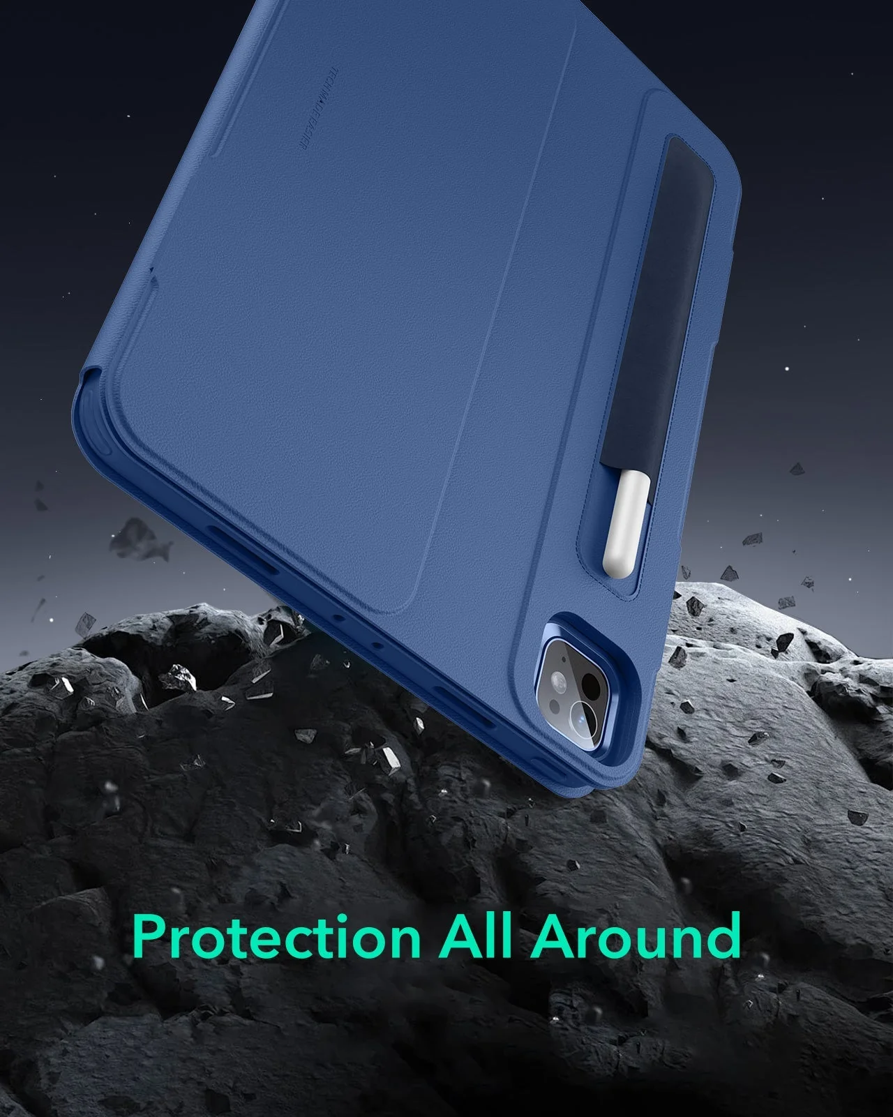 iPad Pro 11" (2025) Bundle Shift Magnetic Case & Armorite® Paper-Feel Protection - Navy Blue - Image 8