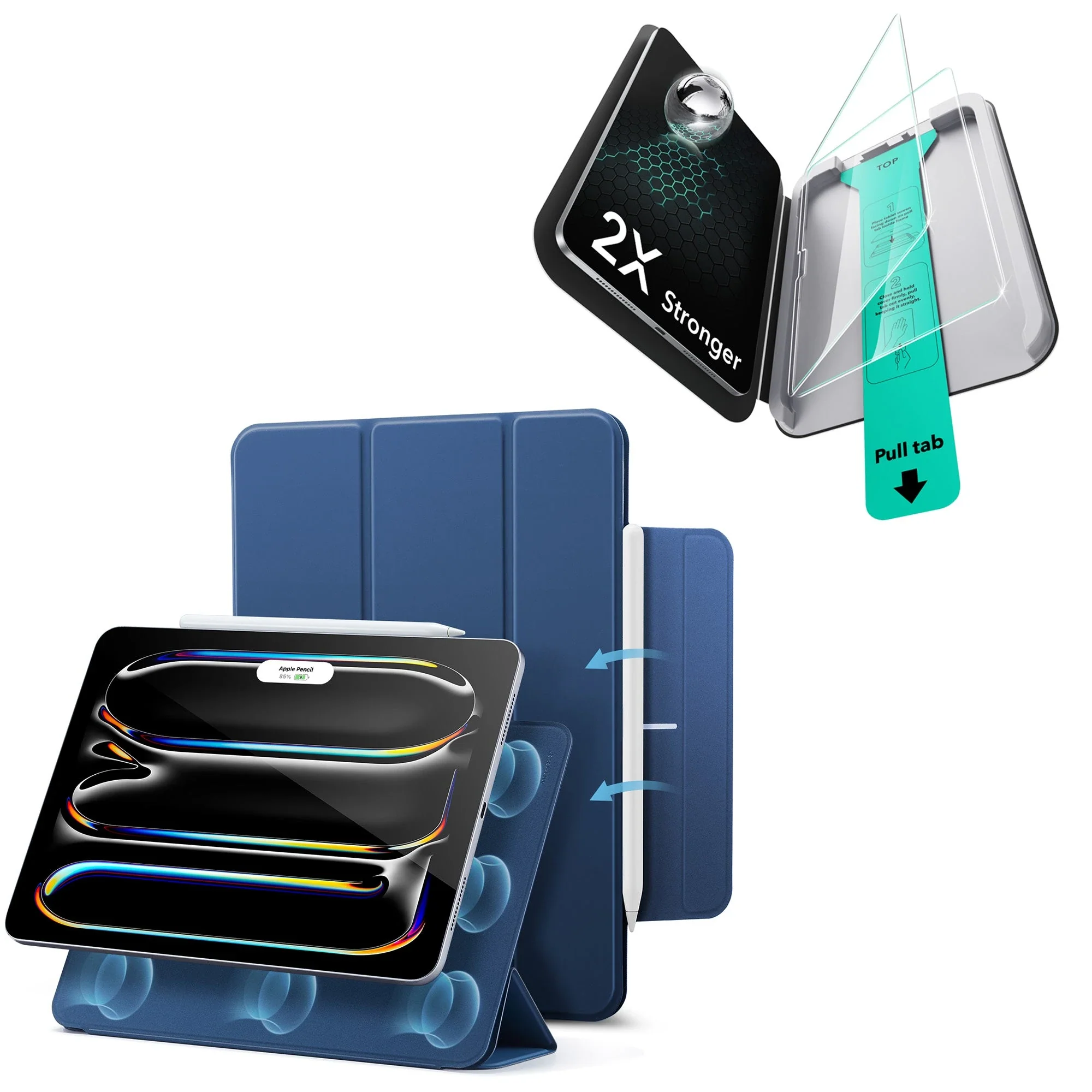 iPad Pro 13ʺ (2025) Rebound Protection Bundle- Navy Blue