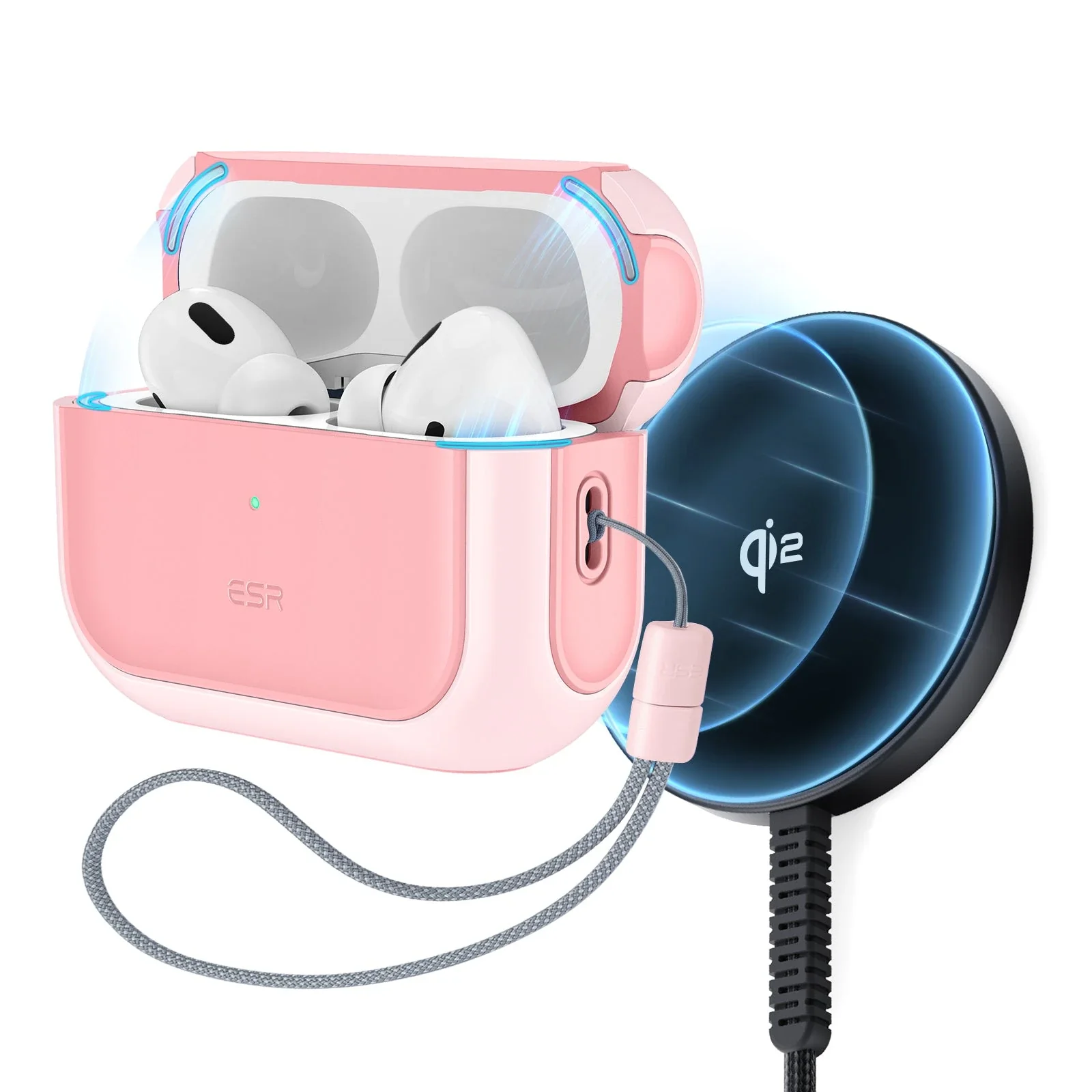 Orbit Hybrid Snap-and-Charge Bundle for AirPods Pro (2023/2022/2019) - Pink