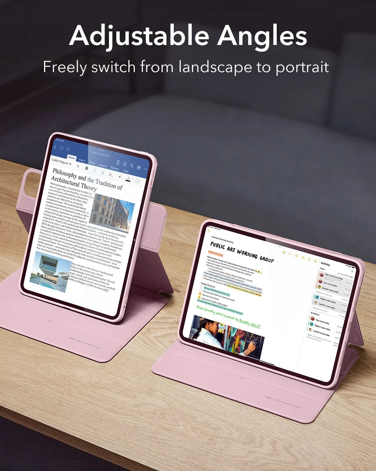 iPad Pro 13ʺ (2025) Rebound Hybrid Case 360 - Pink - Image 4