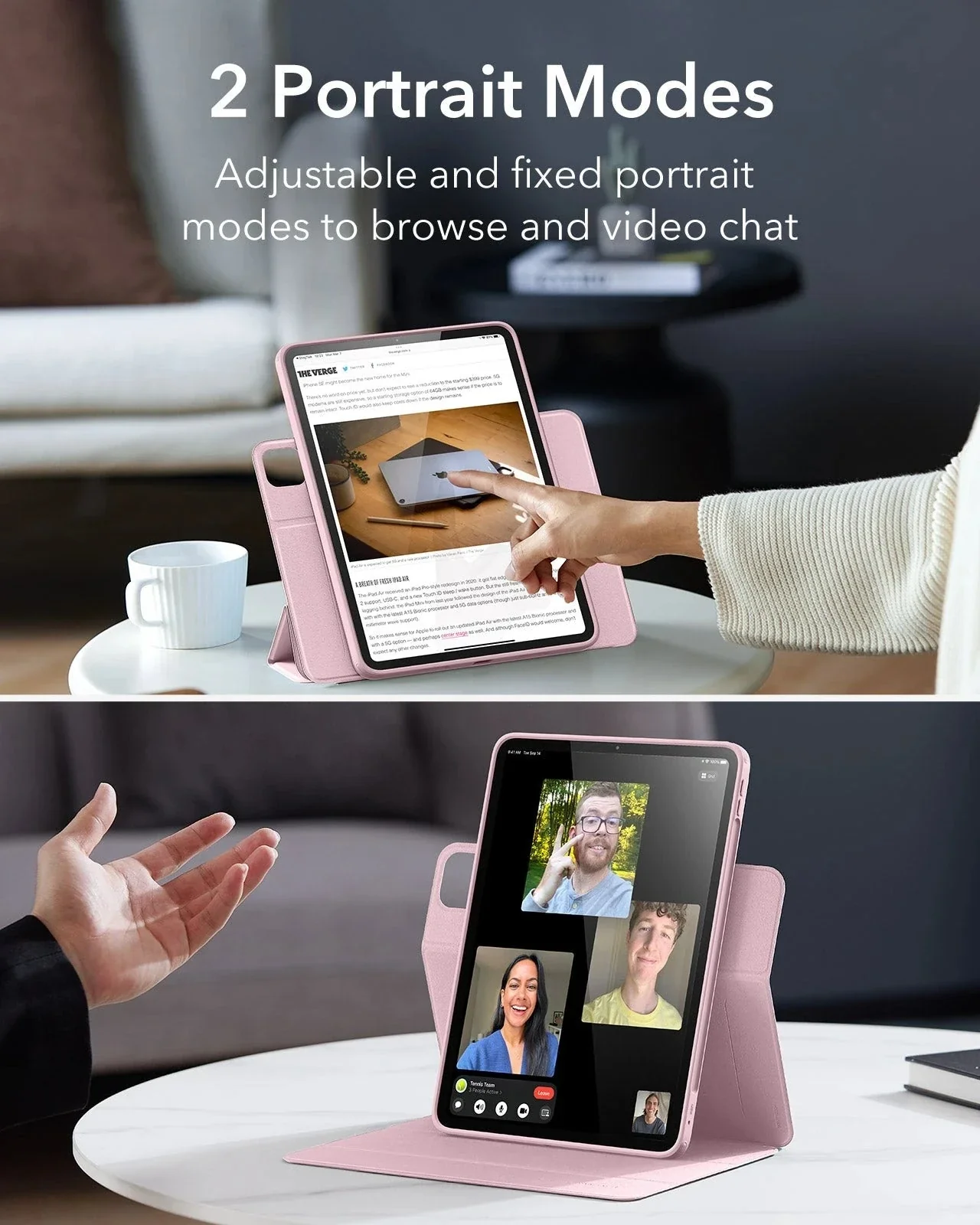 iPad Pro 13ʺ (2025) Rebound Hybrid Case 360 - Pink - Image 5