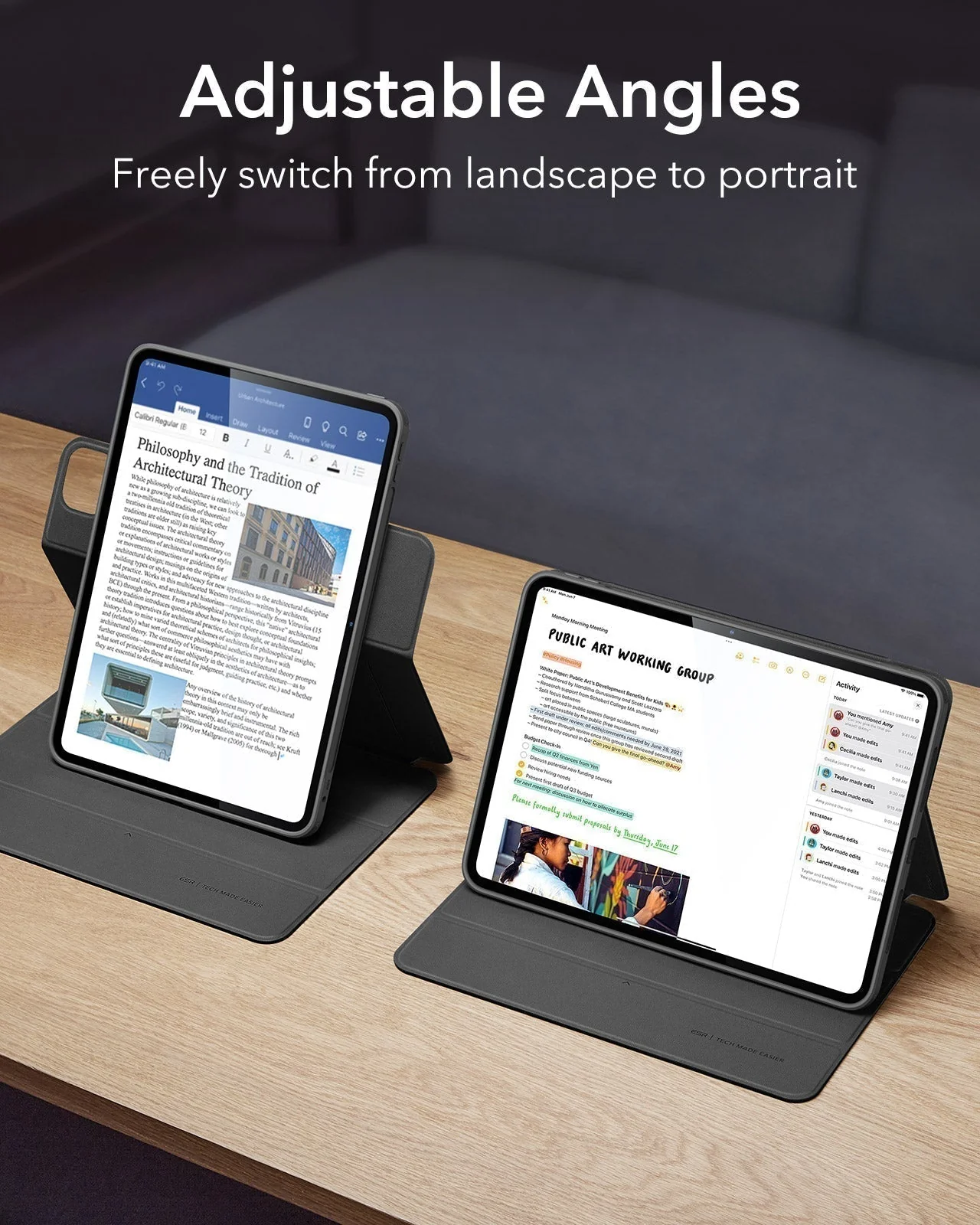 iPad Pro 11ʺ (2024) Rebound Hybrid Case 360 - Navy Blue - Image 5