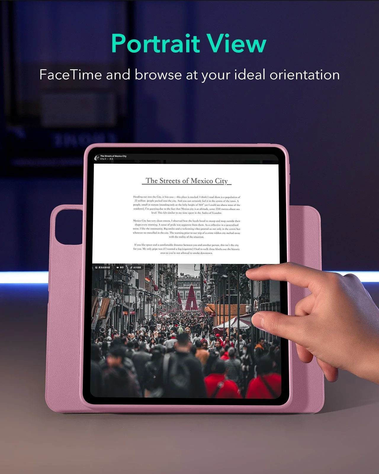 iPad Pro 13ʺ (2025) Shift Magnetic Case- Pink - Image 5