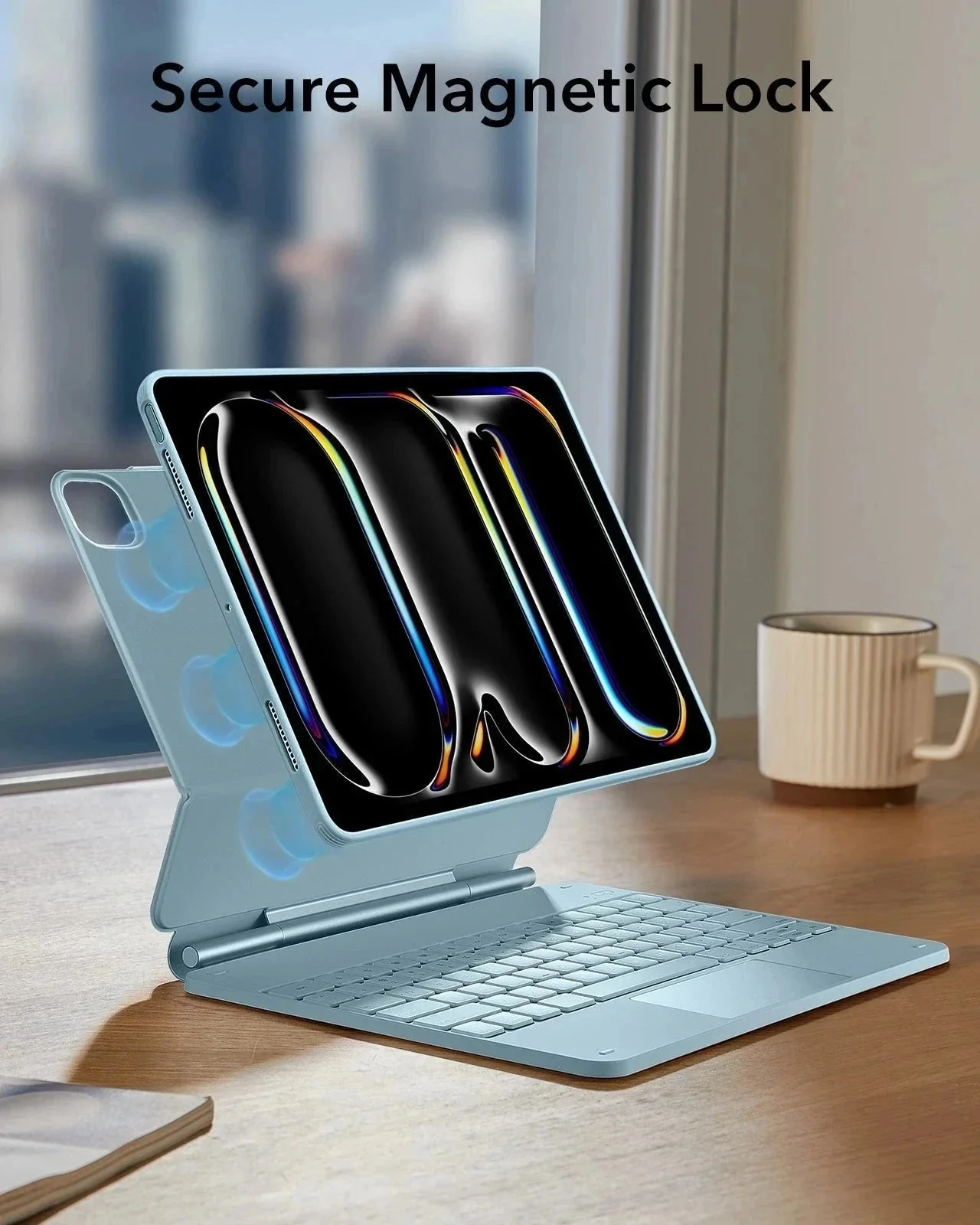 iPad Pro 13” (2025) Rebound Magnetic Keyboard Case 360 - US Layout-Blue - Image 7