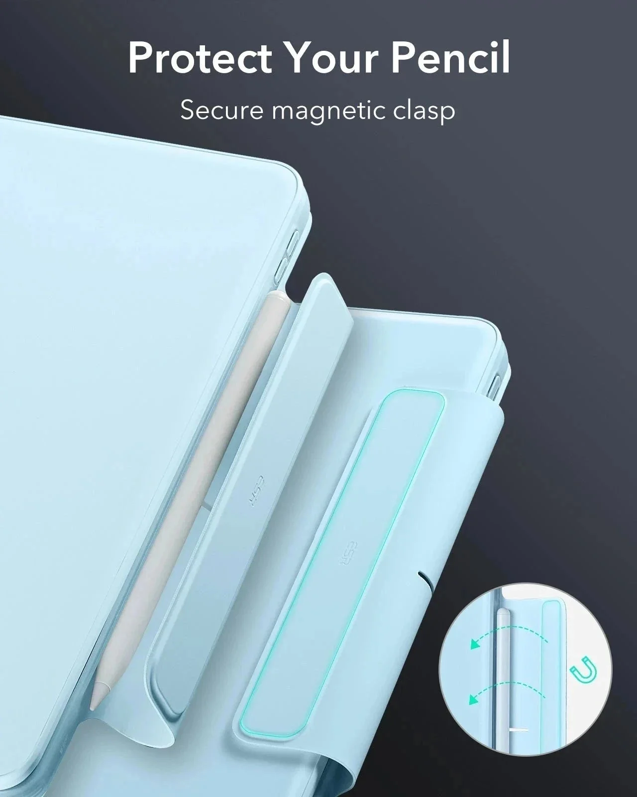 iPad Pro 13” (2025) Rebound Magnetic Keyboard Case 360 - US Layout-Blue - Image 5