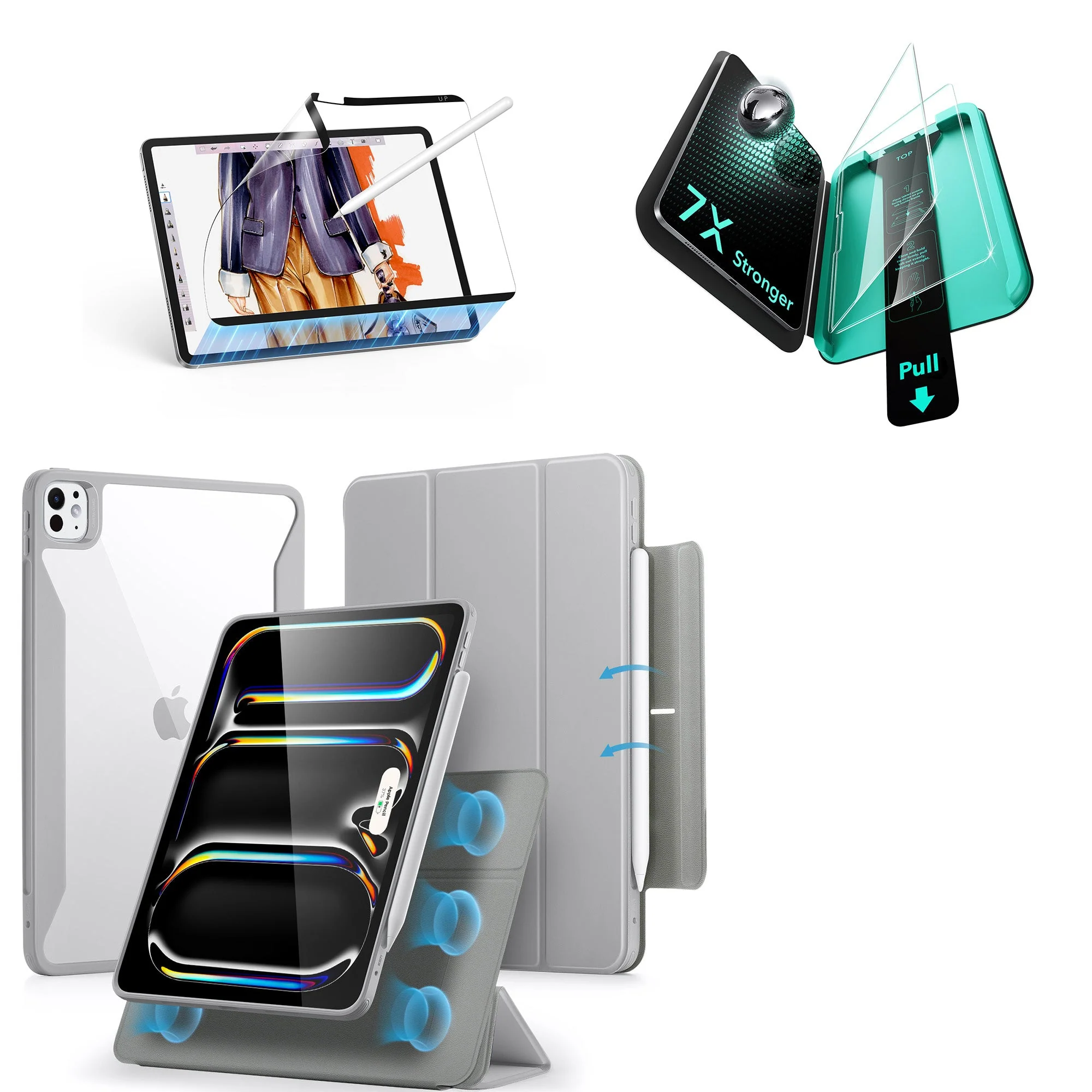 iPad Pro 13ʺ (2025) Rebound Transformation Bundle - Grey