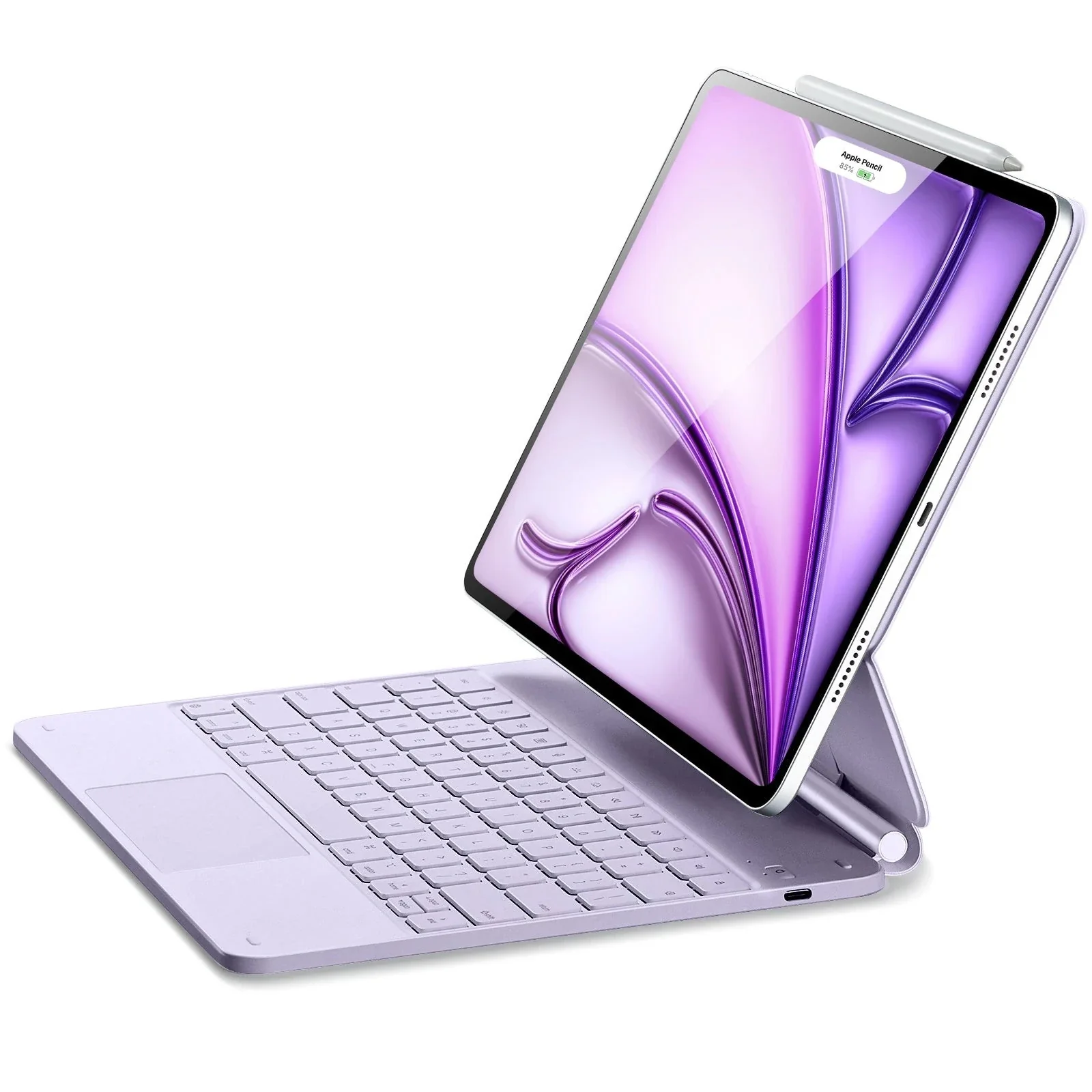 iPad Air 13″ (2024) Rebound Magnetic Keyboard Case - US Layout-Purple - Image 8