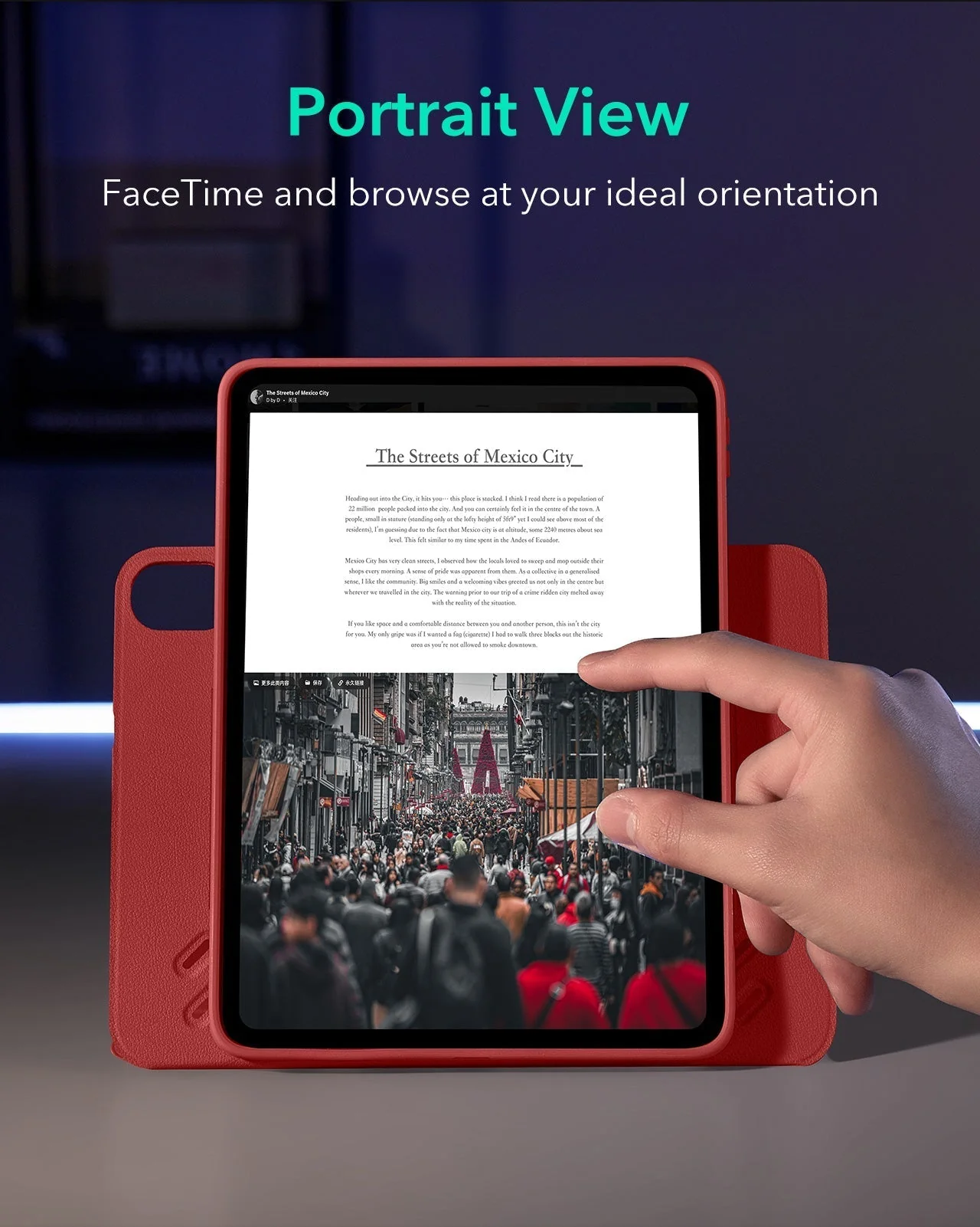 iPad Air 13" (M4) 2026 Shift Magnetic Case - Red - Image 5
