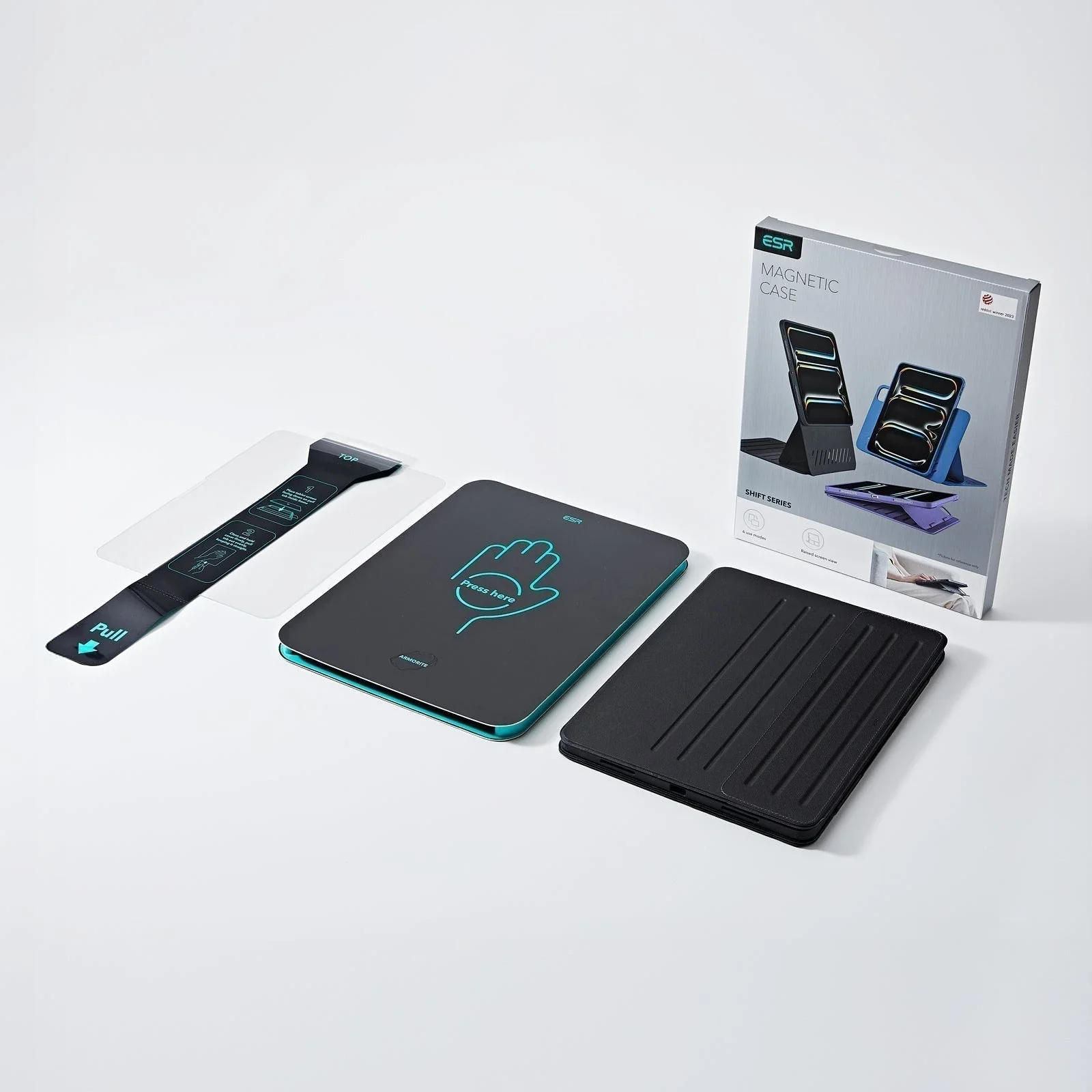 iPad Pro 11" (2025) Bundle Shift Magnetic Case & Armorite® Protection - Titanium - Image 2