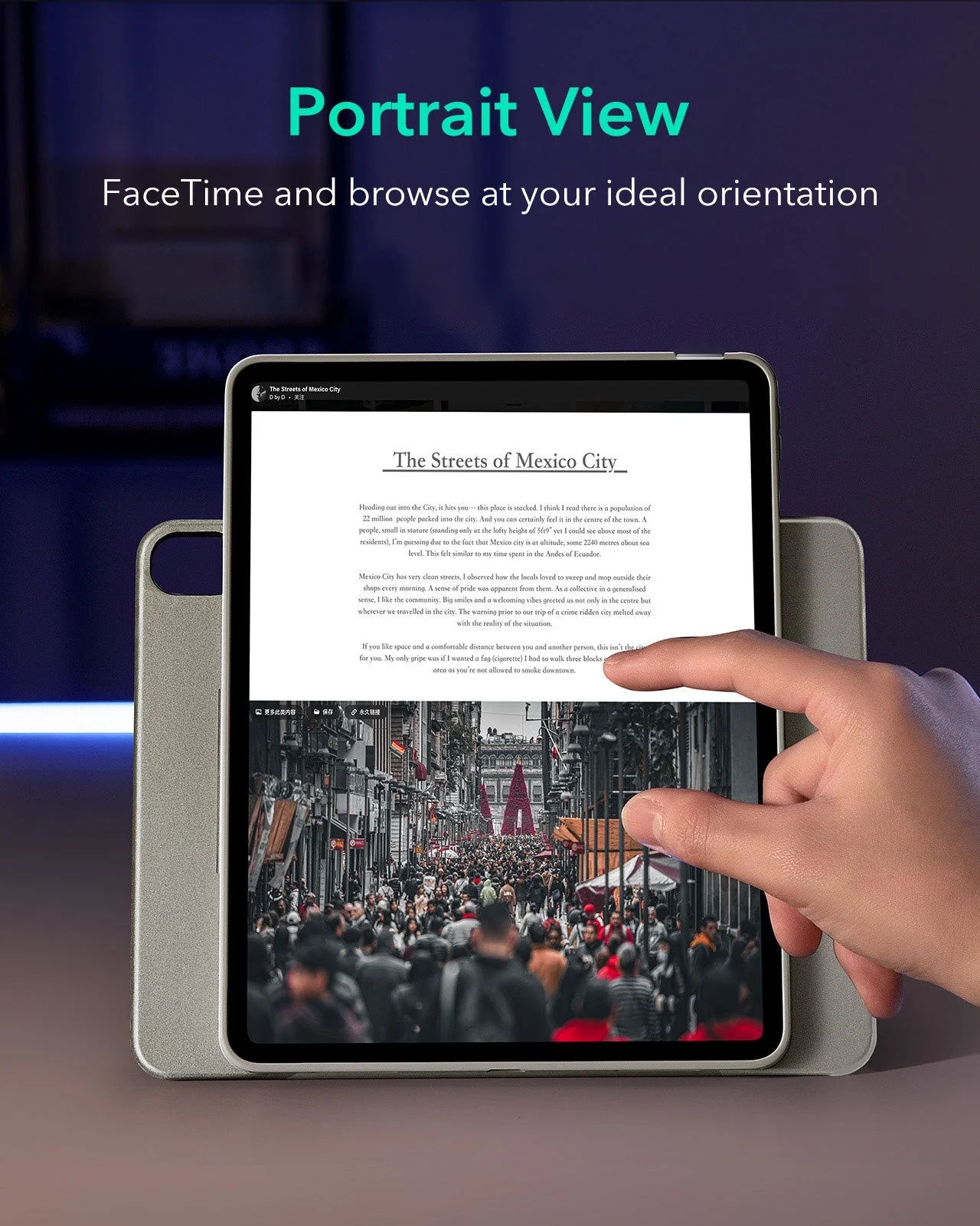 iPad 11" (A16) 2025 Bundle Shift Magnetic Case & Armorite® Paper-Feel Protection - Titanium - Image 5
