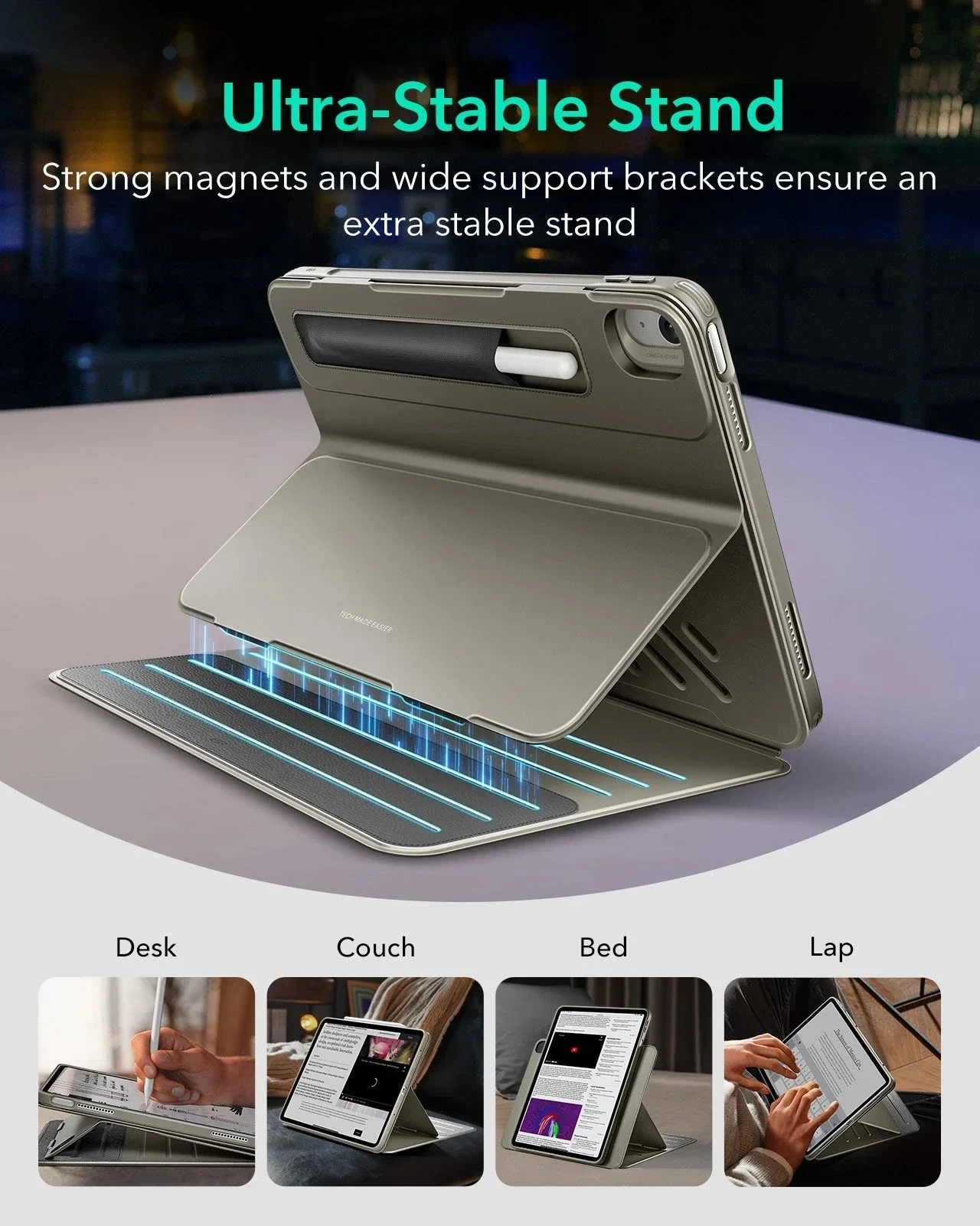 iPad Air 13" (M4) 2026 Shift Magnetic Case - Titanium - Image 4