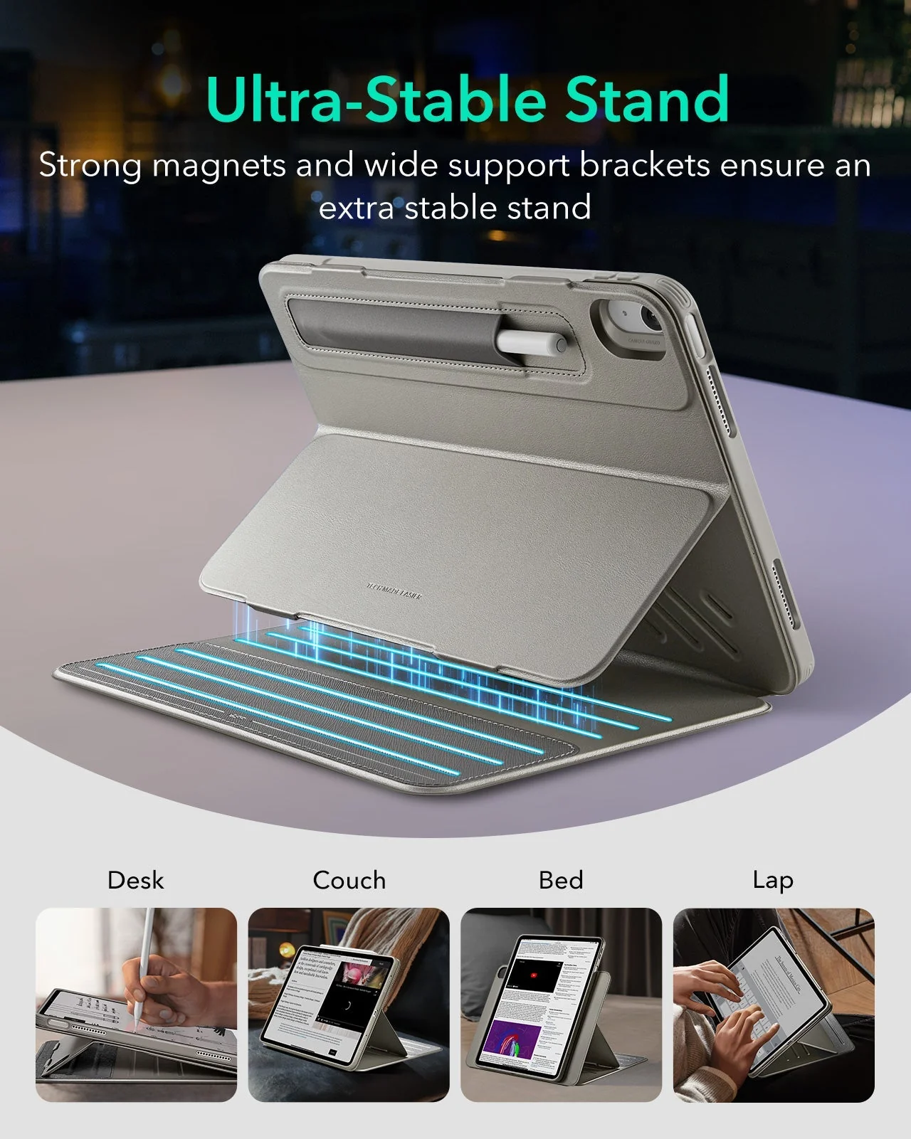 iPad Pro 11" (2025) Bundle Shift Magnetic Case & Armorite® Protection - Titanium - Image 4