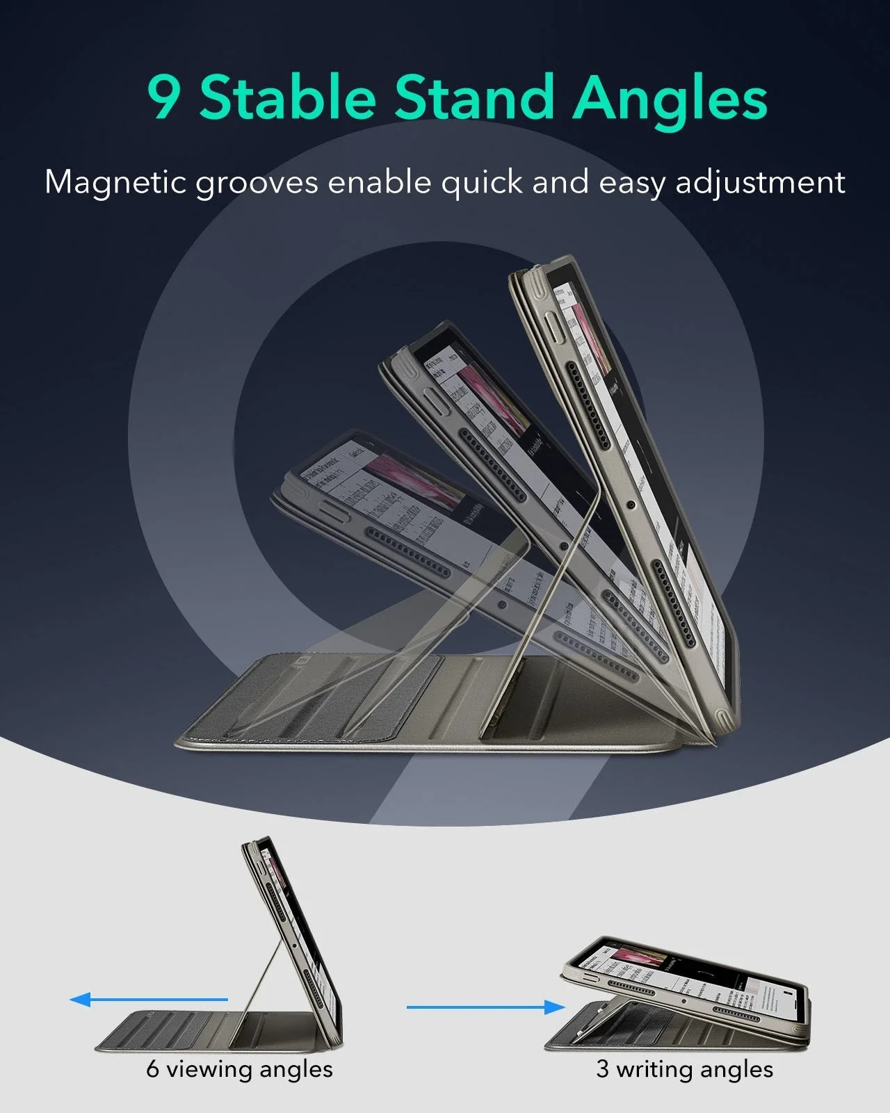 iPad Pro 11" (2025) Bundle Shift Magnetic Case & Armorite® Protection - Titanium - Image 7